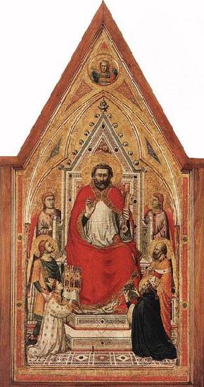 GIOTTO di Bondone The Stefaneschi Triptych: St Peter Enthroned France oil painting art